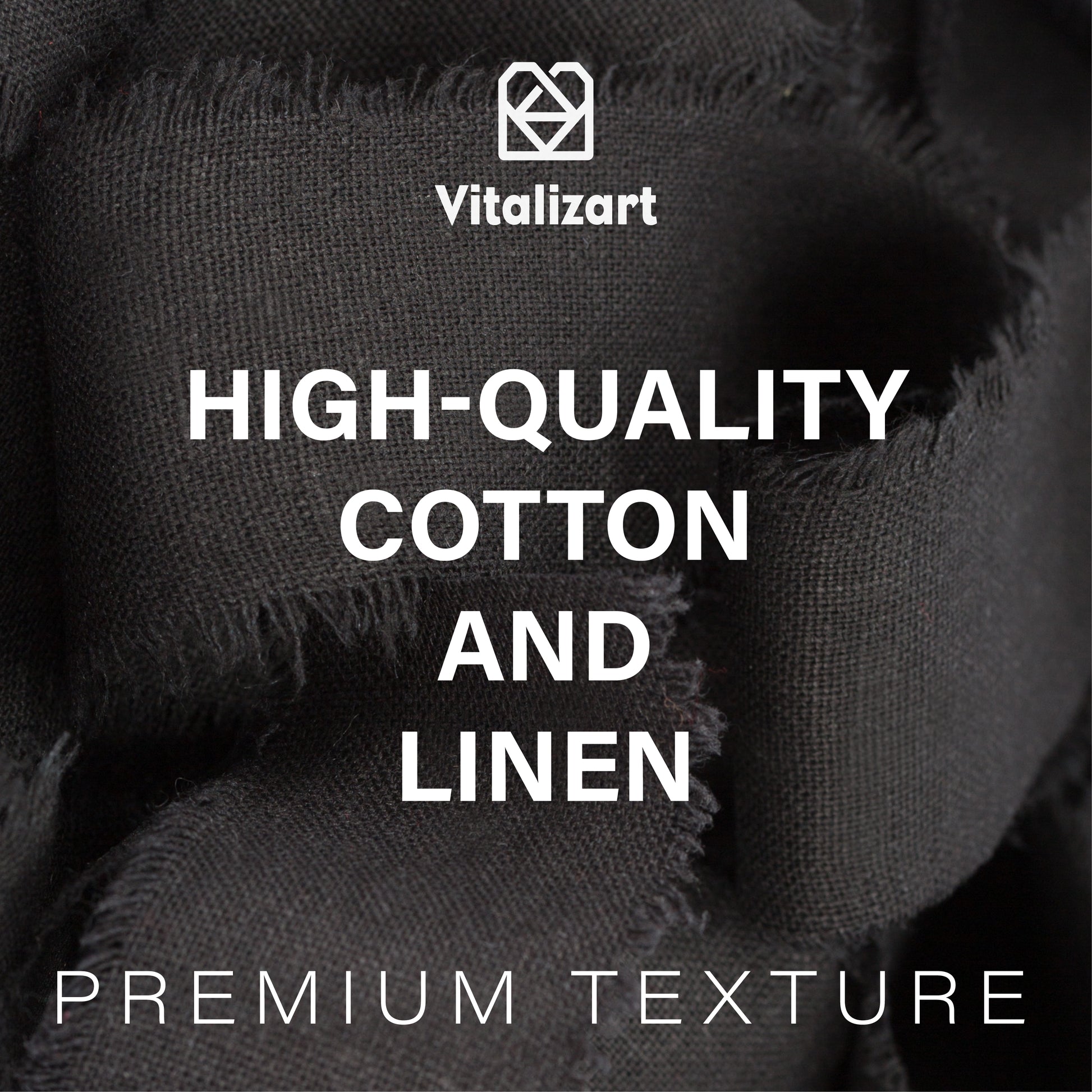 Cotton Linen Ribbon 1.5" x 5Yd (Black) - Vitalizart