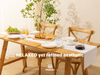 Cotton Linen Table Runner 14 x 72 Inches (Pure White) - Vitalizart