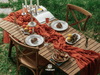 Cheesecloth Table Runner 35 x 120 Inches (Terracotta) - Vitalizart