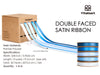 Double Face Satin Ribbon 3/8" x 50Yd (Navy Royal Dusty Baby Blue) - Vitalizart