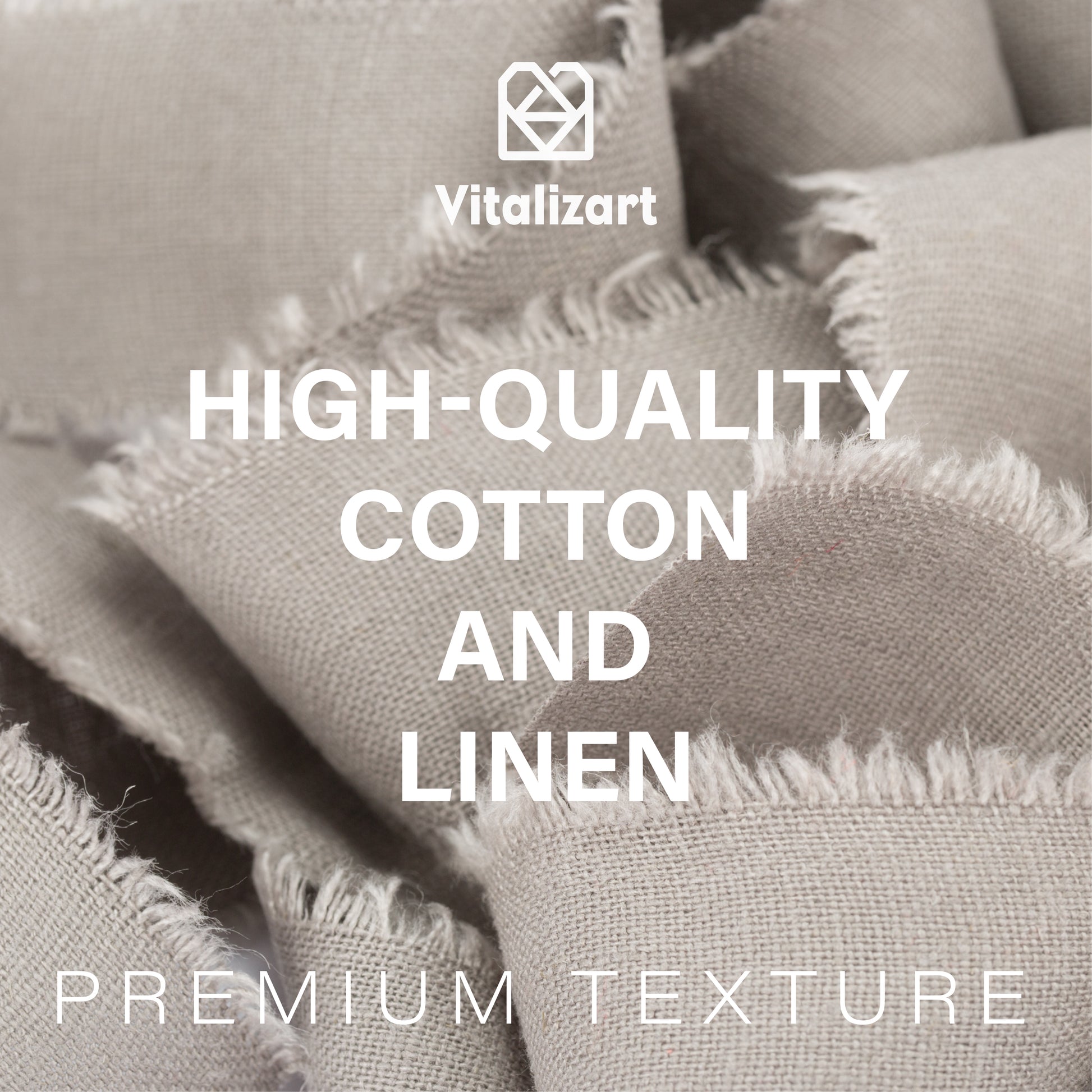 Cotton Linen Ribbon 1.5" x 5Yd (Gray) - Vitalizart