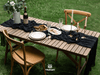 Cheesecloth Table Runner Gauze Boho Rustic 35 x 120 Inches (Black) - Vitalizart