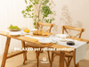 Cotton Linen Table Runner 14 x 72 Inches (Ivory) - Vitalizart