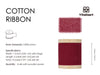 Cotton Ribbon Handmade Fringe 1.5" x 15 Yd (Burgundy) - Vitalizart