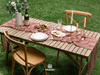 Cheesecloth Table Runner Gauze Boho Rustic 35 x 120 Inches (Peach Coral) - Vitalizart