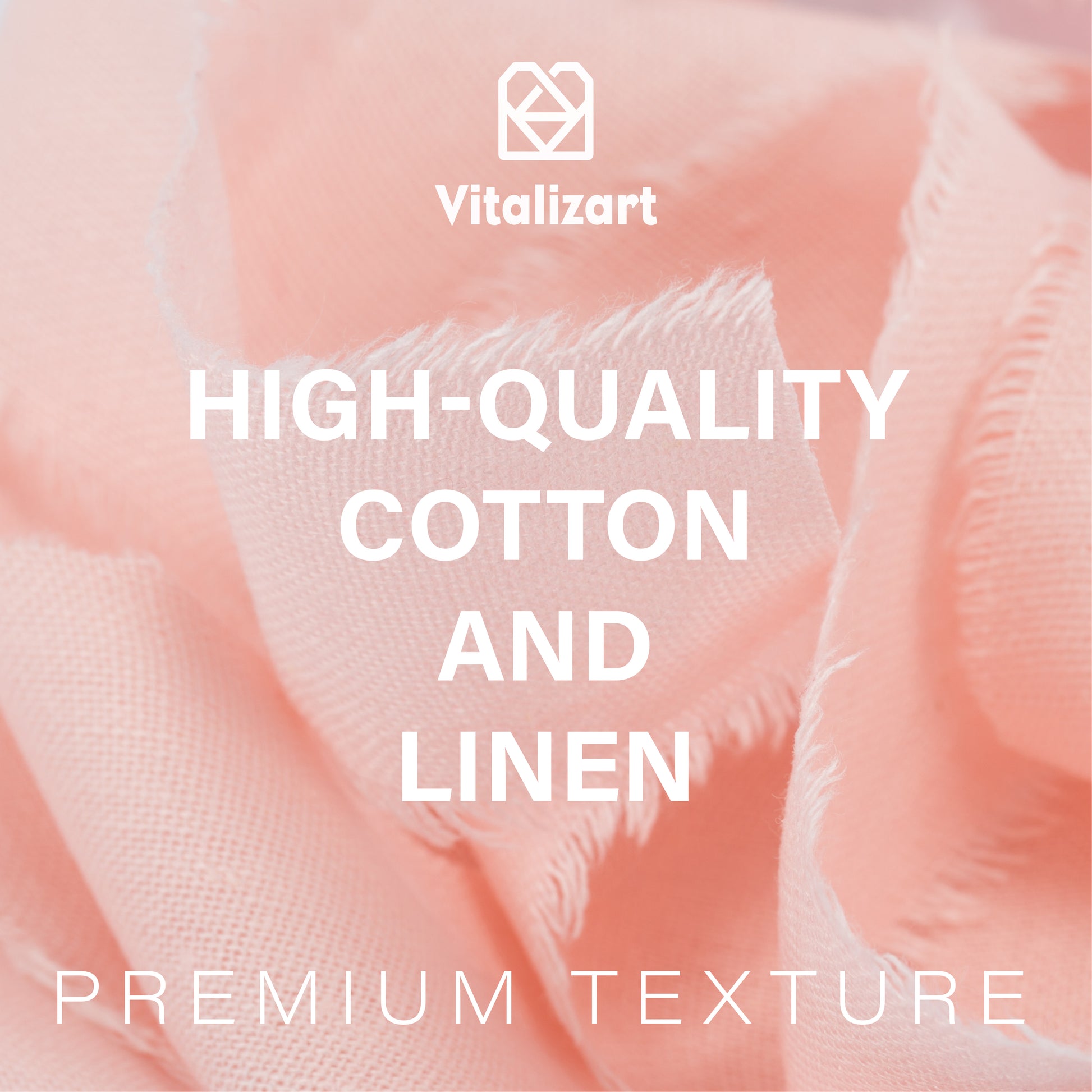 Cotton Linen Ribbon 1.5" x 5Yd (Blush Rose) - Vitalizart