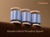 Vitalizart Silken Lustre Ribbon 1" x 15 Yards, Champagne & Nude Silky Satin Ribbon with Subtle Sheen (Dusty Blue)