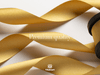 Double Faced Satin Ribbon 3/8" x 21 Yd (Gold) - Vitalizart