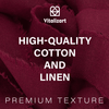 Cotton Linen Ribbon 1.5" x 5Yd (Burgundy) - Vitalizart
