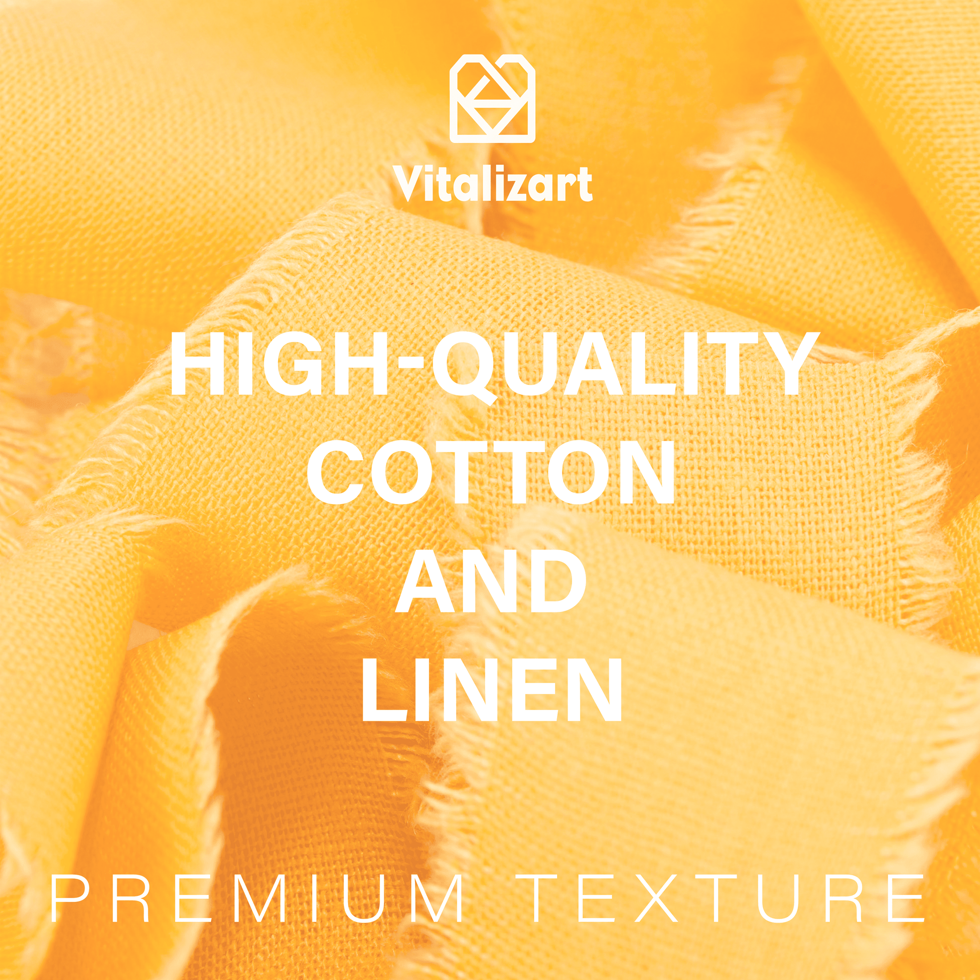 Cotton Linen Ribbon 1.5" x 5Yd (Yellow Gold) - Vitalizart