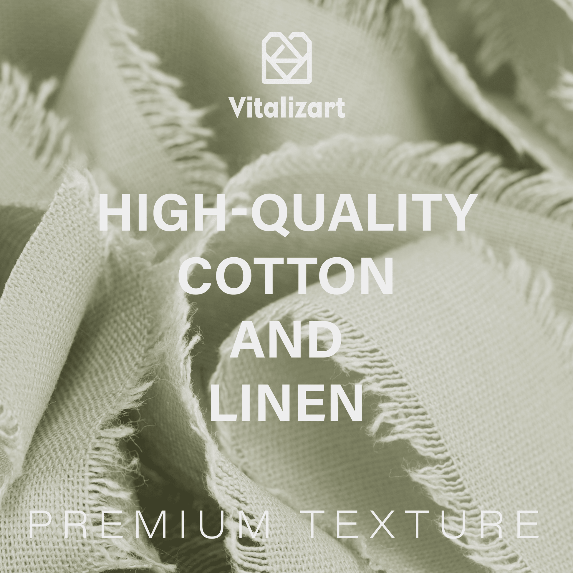 Cotton Linen Ribbon 1.5" x 5Yd (Sage Green) - Vitalizart