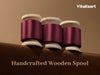 Vitalizart Silken Lustre Ribbon 1" x 15 Yards, Champagne & Nude Silky Satin Ribbon with Subtle Sheen (Burgundy)