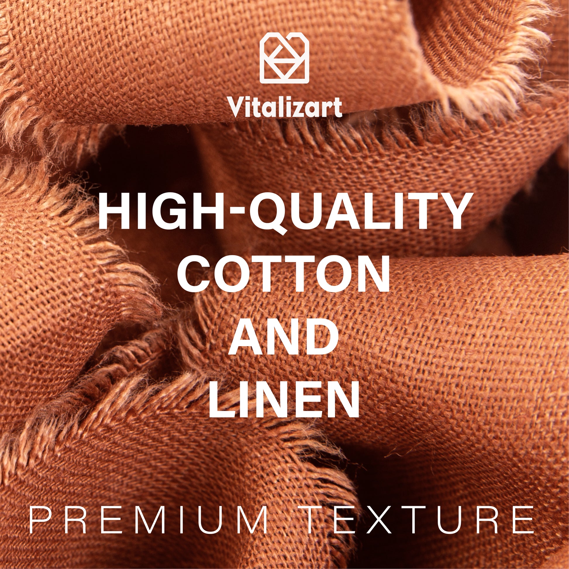 Cotton Linen Ribbon 1.5" x 5Yd (Terracotta) - Vitalizart