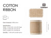 Cotton Ribbon Handmade Fringe 1.5" x 15 Yd (Brown) - Vitalizart