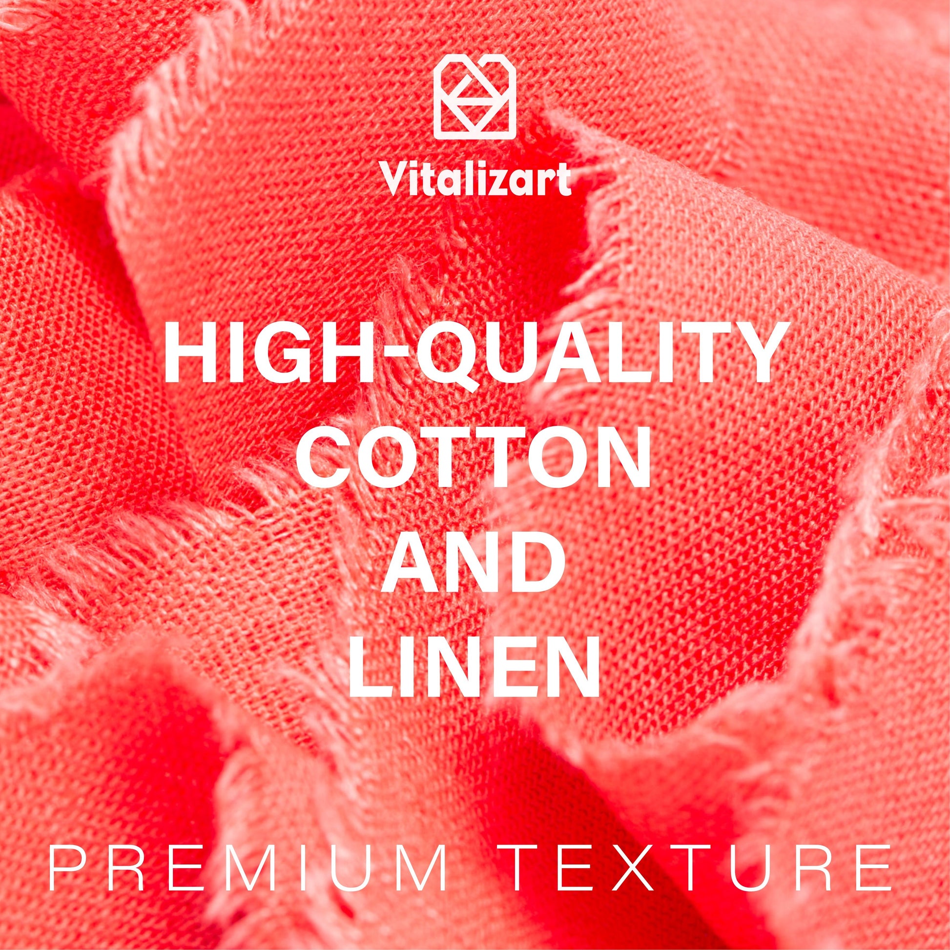 Cotton Linen Ribbon 1.5" x 5Yd (Coral Pink) - Vitalizart
