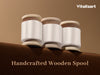 Vitalizart Silken Lustre Ribbon 1" x 15 Yards, Champagne & Nude Silky Satin Ribbon with Subtle Sheen (White)