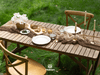 Cheesecloth Table Runner Gauze Boho Rustic 35 x 120 Inches (Nude Coffee Brown) - Vitalizart