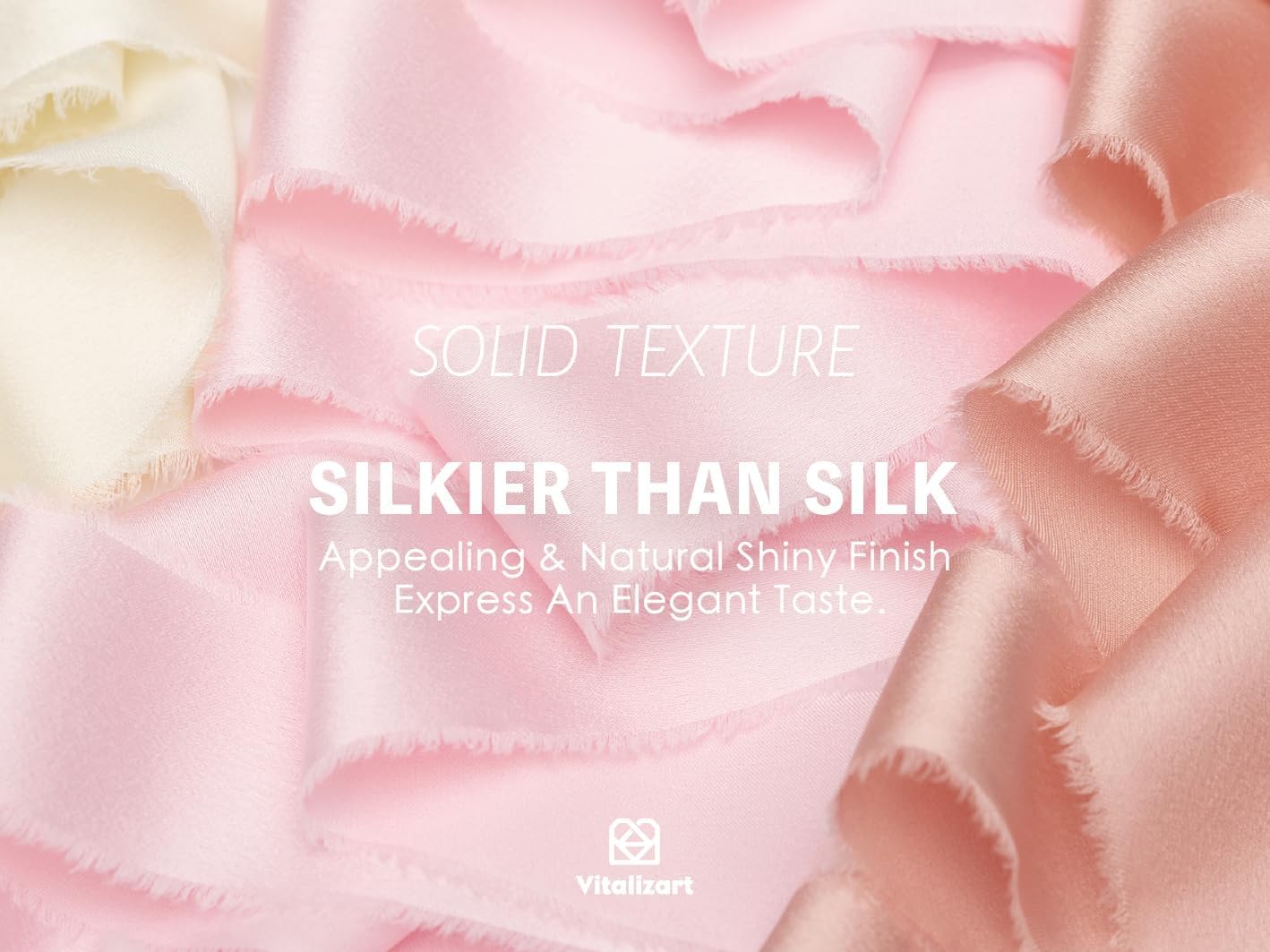 Silk Satin Ribbon With Wooden Spool 1" x 15 Yd (Light Pink) - Vitalizart
