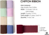 FRINGE CHIFFON SILK RIBBON 1.5 INCH X 27YD (Assorted 9 Colors) - Vitalizart