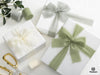 FRINGE CHIFFON SILK RIBBON 1.5 INCH X 27YD ( Assorted 9 Colors Green & White) - Vitalizart