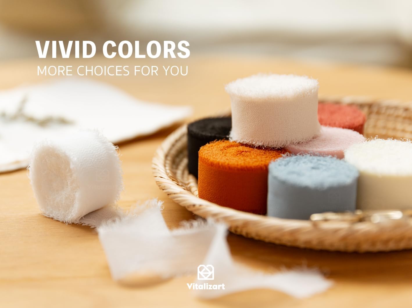 FRINGE CHIFFON SILK RIBBON 1