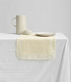 Waffle Weave Cotton Table Runner 14"x36" (Cream) - Vitalizart