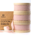 Cotton Ribbon Handmade Fringe 5/8" x 21 Yd (Pink) - Vitalizart