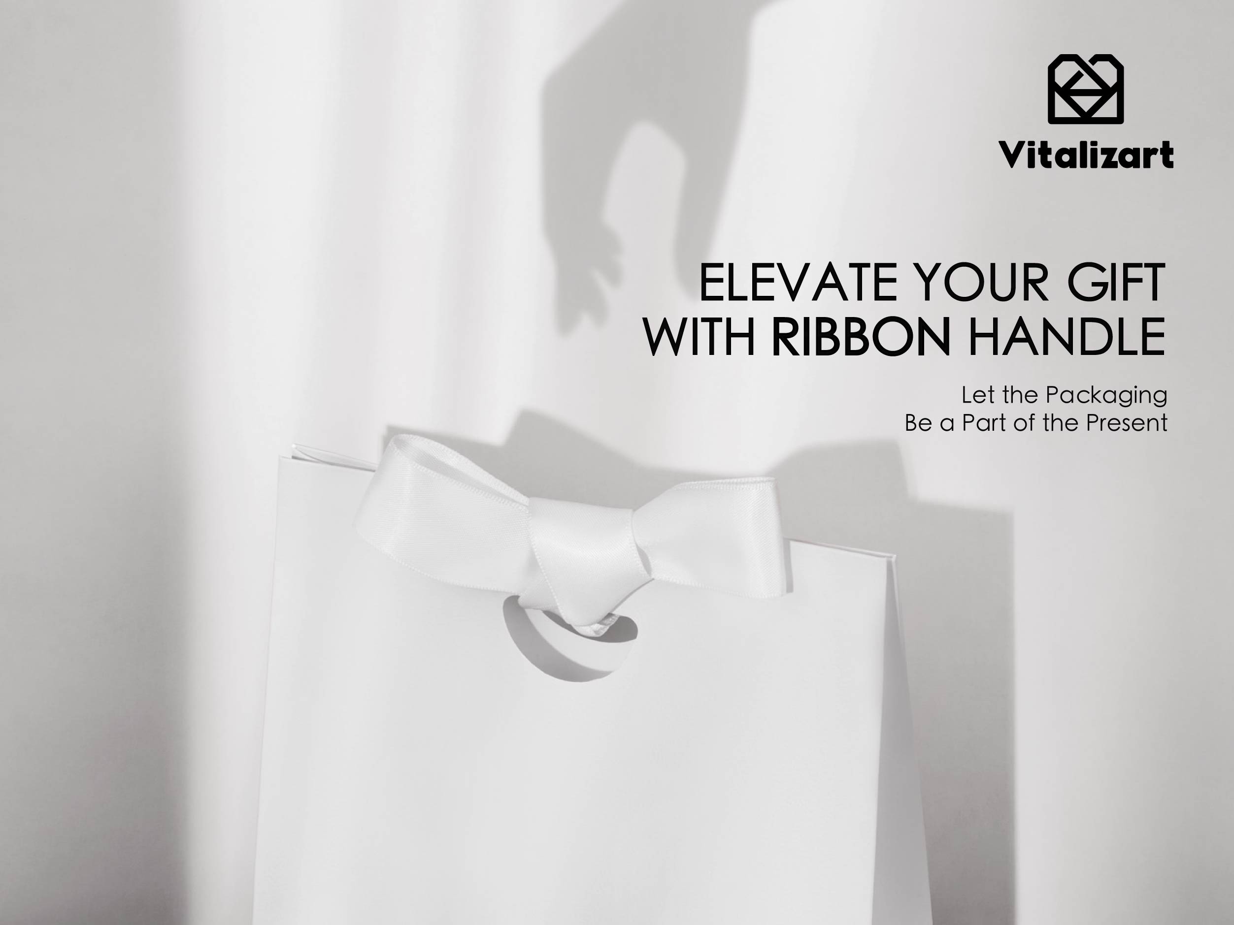 Vitalizart Paper Gift Bags With Ribbon Handles Set of 10 Black Bulk Reusable For Gift Wrap Girls Kids Birthday Bridal Shower Party Favors Goodie Bags Candy Christmas 6.1