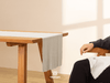 Cotton Linen Table Runner 14 x 90 Inches (White) - Vitalizart