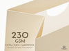 Cream White Medium Size/10pcs Paper Gift Bags with Ribbon Handles — Set of 10