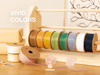 Organza Sheer Ribbon 1“ x 30 Yd (Green & Cream) - Vitalizart