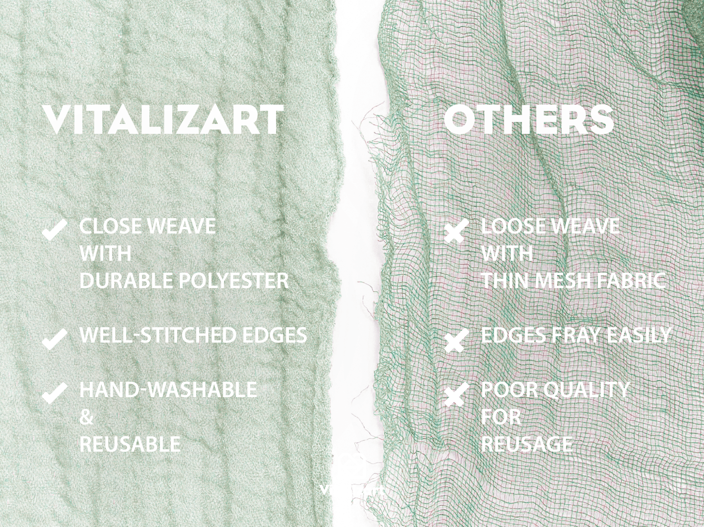 Cheesecloth Table Runner 35 x 120 Inches (Sage Green) - Vitalizart