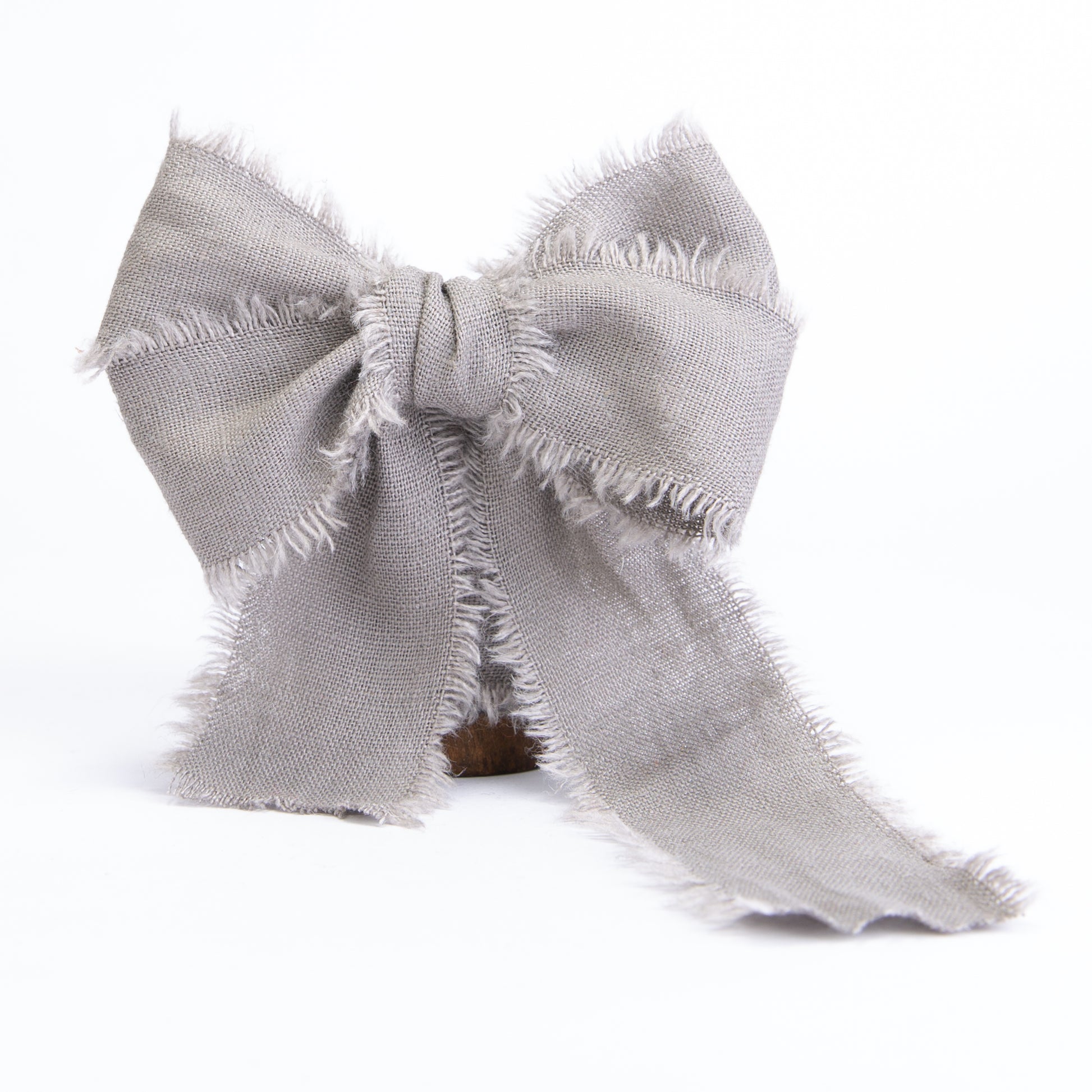 Cotton Linen Ribbon 1.5" x 5Yd (Gray) - Vitalizart