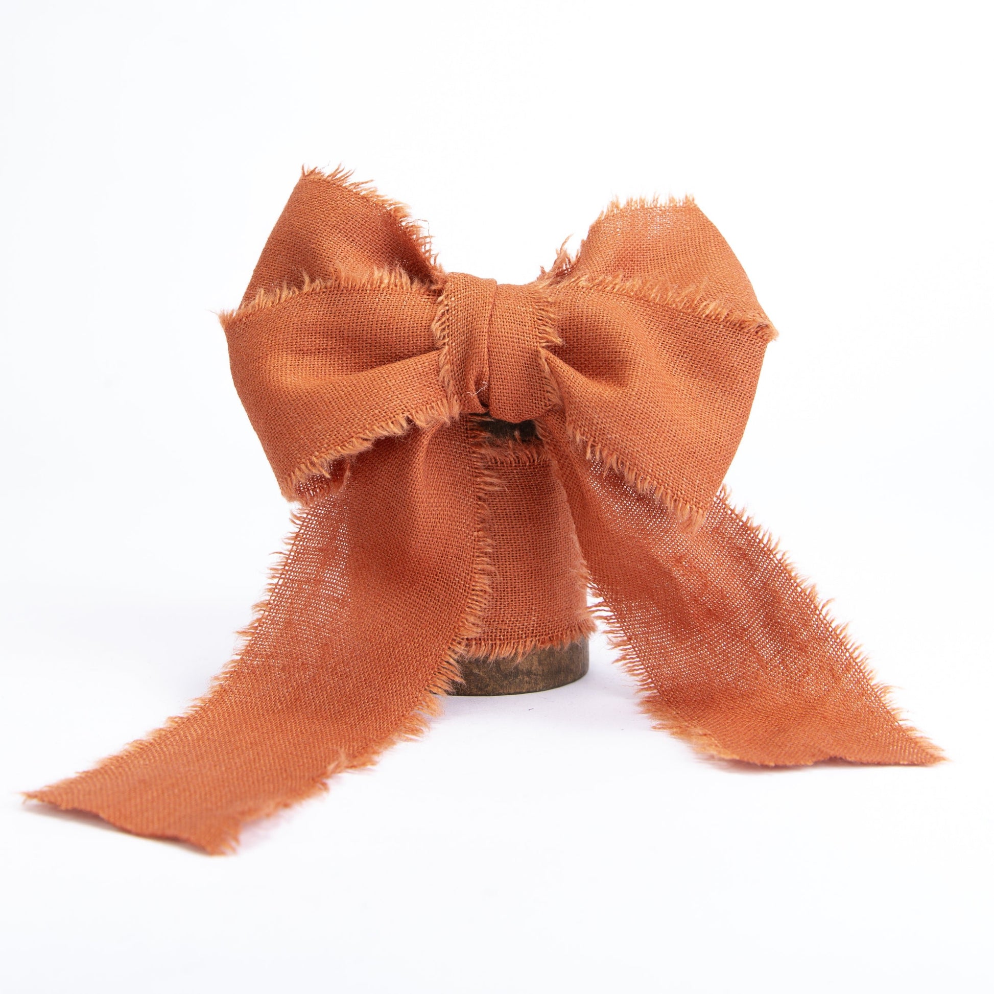 Cotton Linen Ribbon 1.5" x 5Yd (Terracotta) - Vitalizart