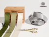 Double Face Functional Satin Ribbon 1" x 30Yd (Sage Green & Cream)