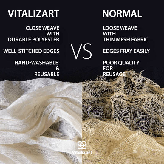 Cheesecloth Table Runner Gauze Boho Rustic 35 x 120 Inches (Gray Green) - Vitalizart