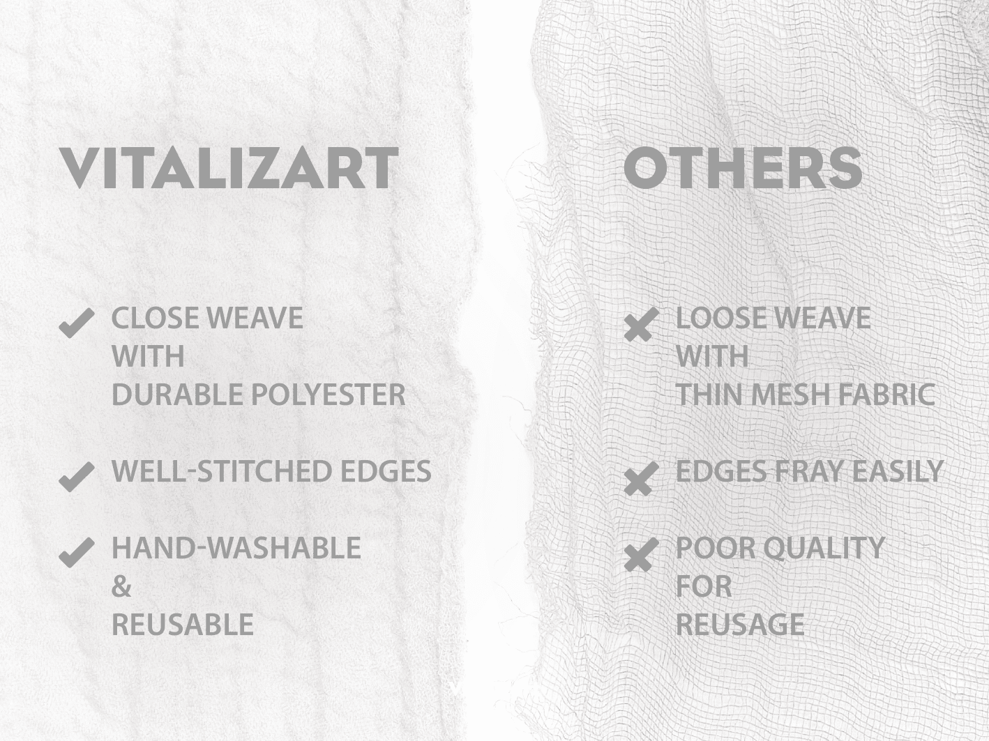 Cheesecloth Table Runner 35 x 120 Inches (Off White) - Vitalizart