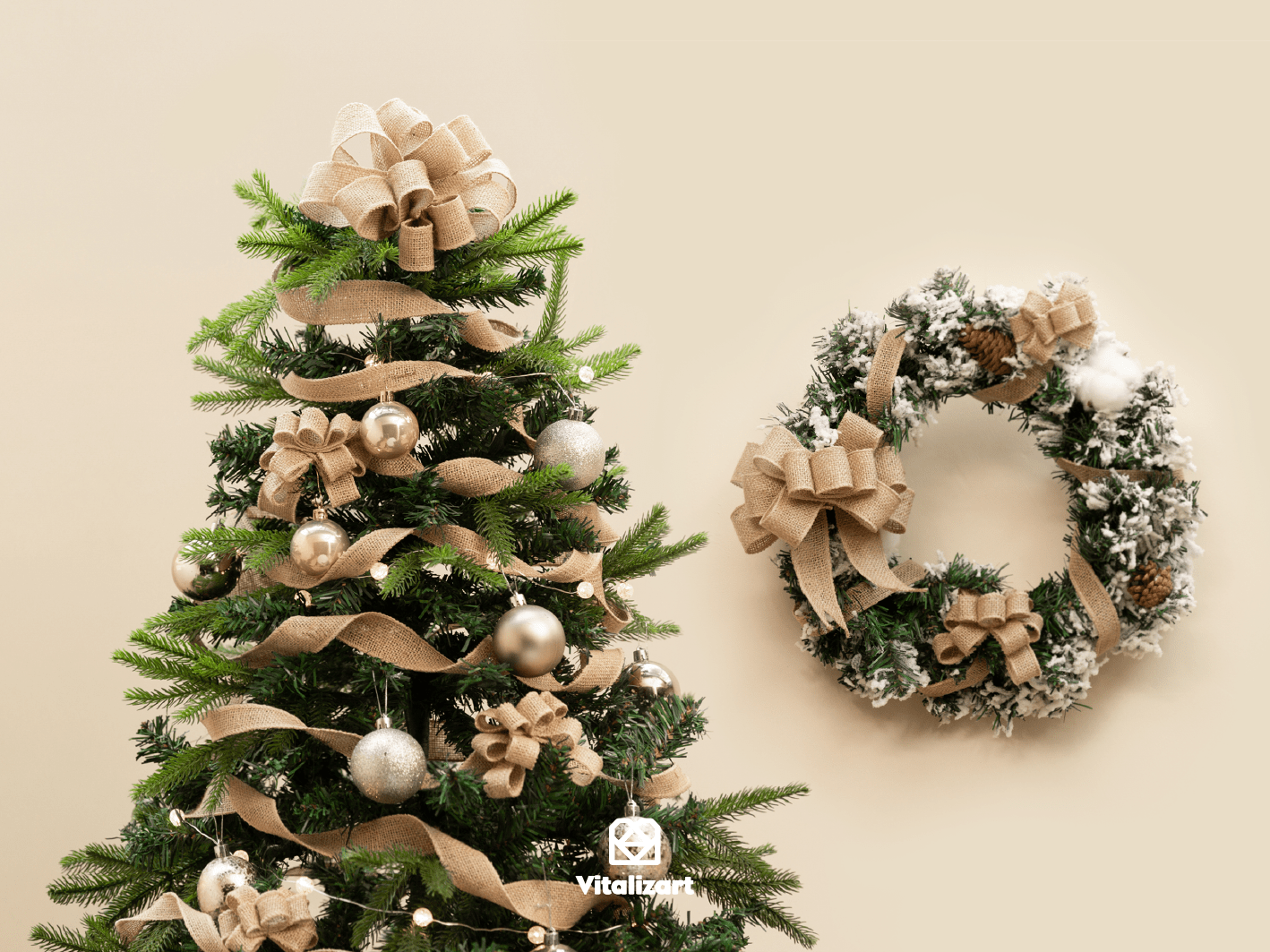 Burlap Ribbon Wired 1.5