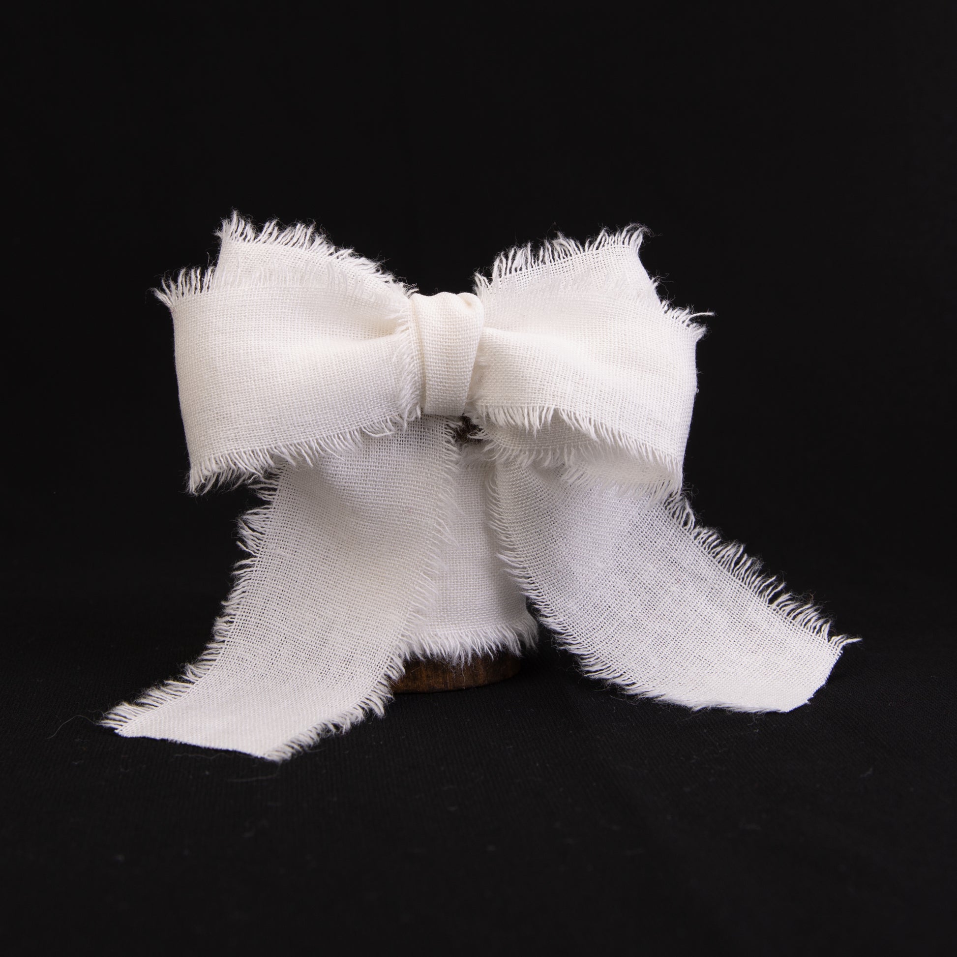 Cotton Linen Ribbon 1.5" x 5Yd (White) - Vitalizart