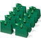 Paper Gift Bags With Ribbon Handles Set of 10 Assorted Colors Bulk Reusable For Gift Wrap  7.87"x3.54"x7.09" Small (Green colors)