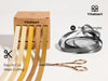 Double Face Satin Ribbon 3/8" x 50Yd (Assorted Gold) - Vitalizart