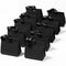 Vitalizart Paper Gift Bags With Ribbon Handles Set of 10 Black Bulk Reusable For Gift Wrap 6.1"x2.95"x5.71" Mini(Black)