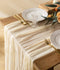 Cheesecloth Table Runner Gauze Boho Rustic 35 x 120 Inches (Cream White)