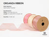 Organza Sheer Ribbon 1.5" x 30 Yd (Pink & Cream) - Vitalizart