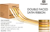 Double Face Satin Ribbon 3/8" x 50Yd (Assorted Gold) - Vitalizart