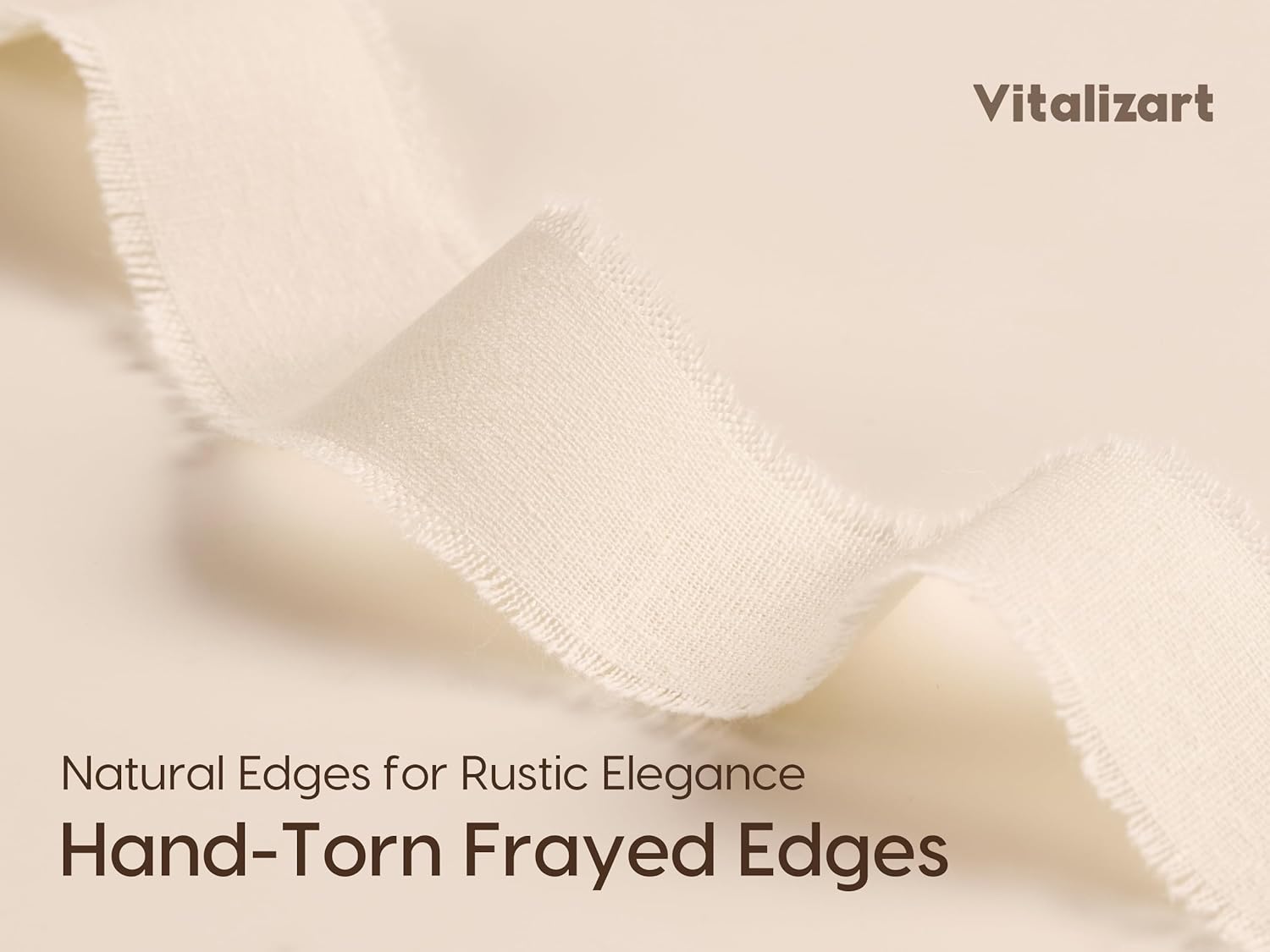 Vitalizart Ribbon Cotton Handmade Fringe 1
