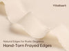 Vitalizart Ribbon Cotton Handmade Fringe 1" x 15 Yd Pure Natural Cotton Ribbons (Ivory White) - Vitalizart