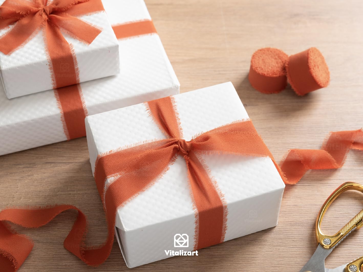 FRINGE CHIFFON SILK RIBBON 1