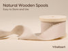 Vitalizart Ribbon Cotton Handmade Fringe 1" x 15 Yd Pure Natural Cotton Ribbons (Light Nude) - Vitalizart
