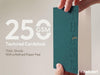 Vitalizart Thank You Cards with Envelopes, 16 Pcs, Thick Textured Cardstock,Green Embossed Foil-Stamped Blank Cards for Business & Special Occasions - Vitalizart